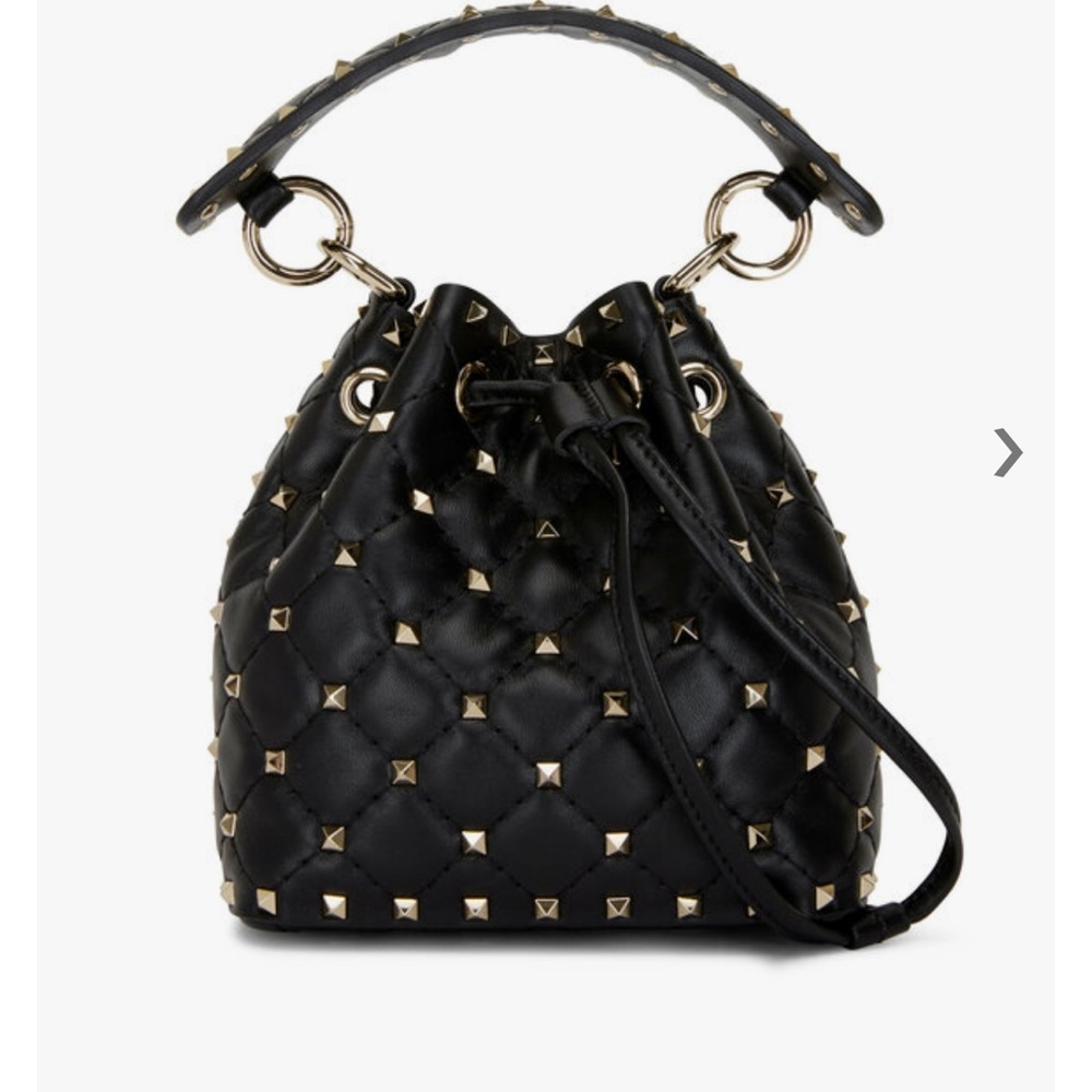 Valentino Garavani Black Quilted Bag with Gold Studs